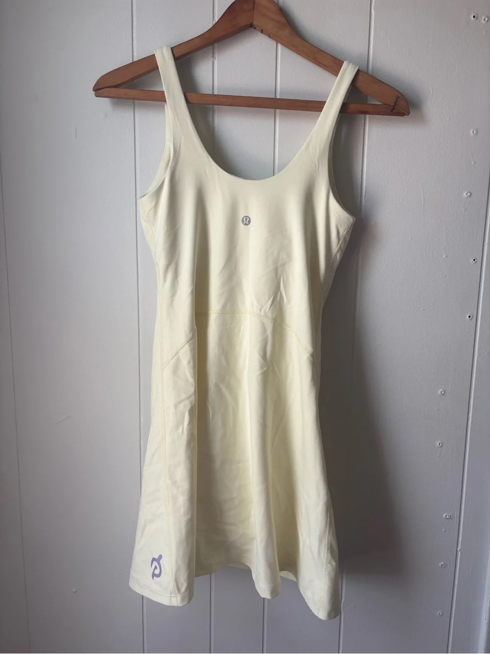 Lululemon Align Dress ~ Sz 4 ~ cream yellow  ~ Tennis with shorts